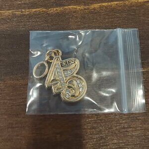 Effy Gold Toned 45 Year Anniversary Pendant with Faux Diamond Accents